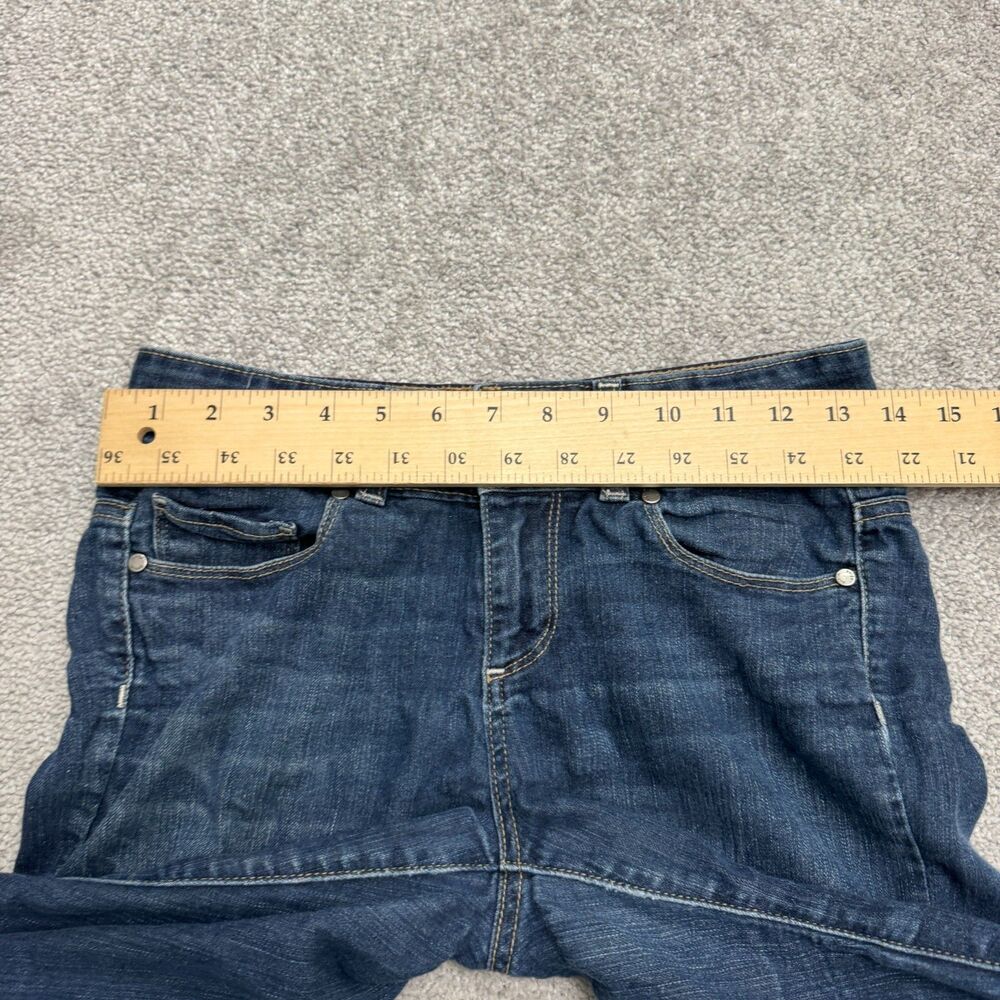 Paige Hidden Hills H.H. Bootcut Denim Jeans Womens 26 Blue Dark Wash Mid Rise - Picture 10 of 16